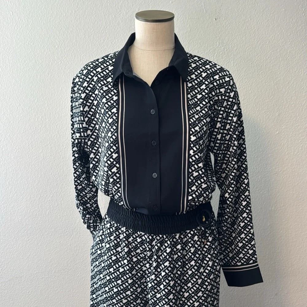 NWT Tommy Hilfiger Luxe Blouse and Pant Set - Picture 6 of 9